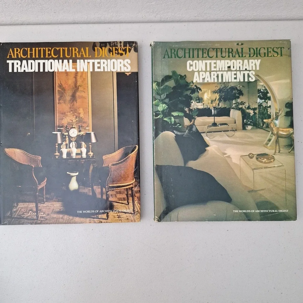 Vintage Architectural Digest Lot Of 6 Hardback Magazines 1979 & 1982 Mixed